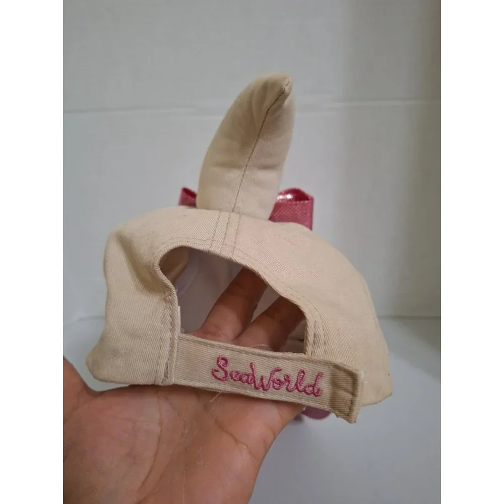Seaworld Youth Hat‎ Dolphin with Pink Bow Girls Souvenir Collectible